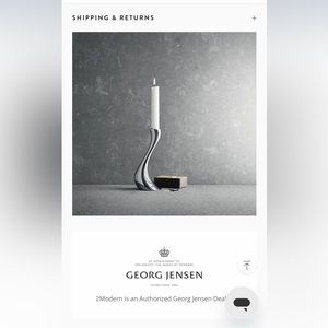 Georg Jensen Lysestage candleholders set of 2 (medium)